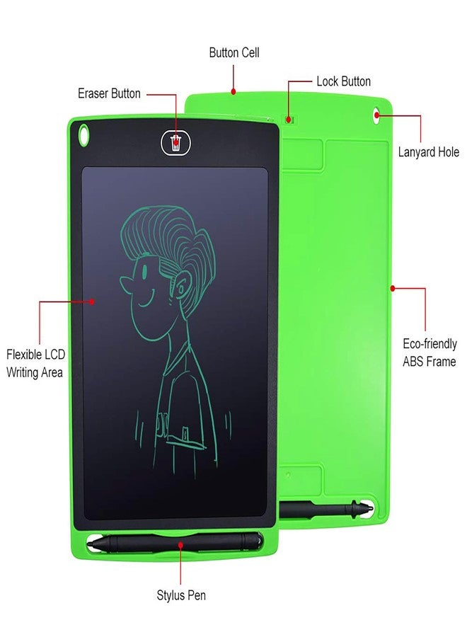 VGRASSP 8.5 Inch Educational LCD Writing Tablet Toy for Kids - Reusable Doodle Board with One-Click Erase and Stylus - Learner Drawing Pad - Color As Per Stock (Pack of 12) - Image 4